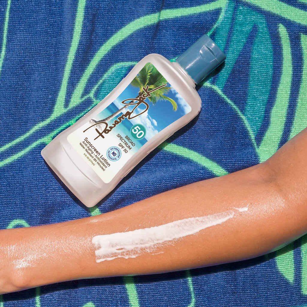Panama Jack Sunscreen Suntan Lotion SPF 50 | Broad Spectrum UVA/UVB, Water Resistant, 6 oz