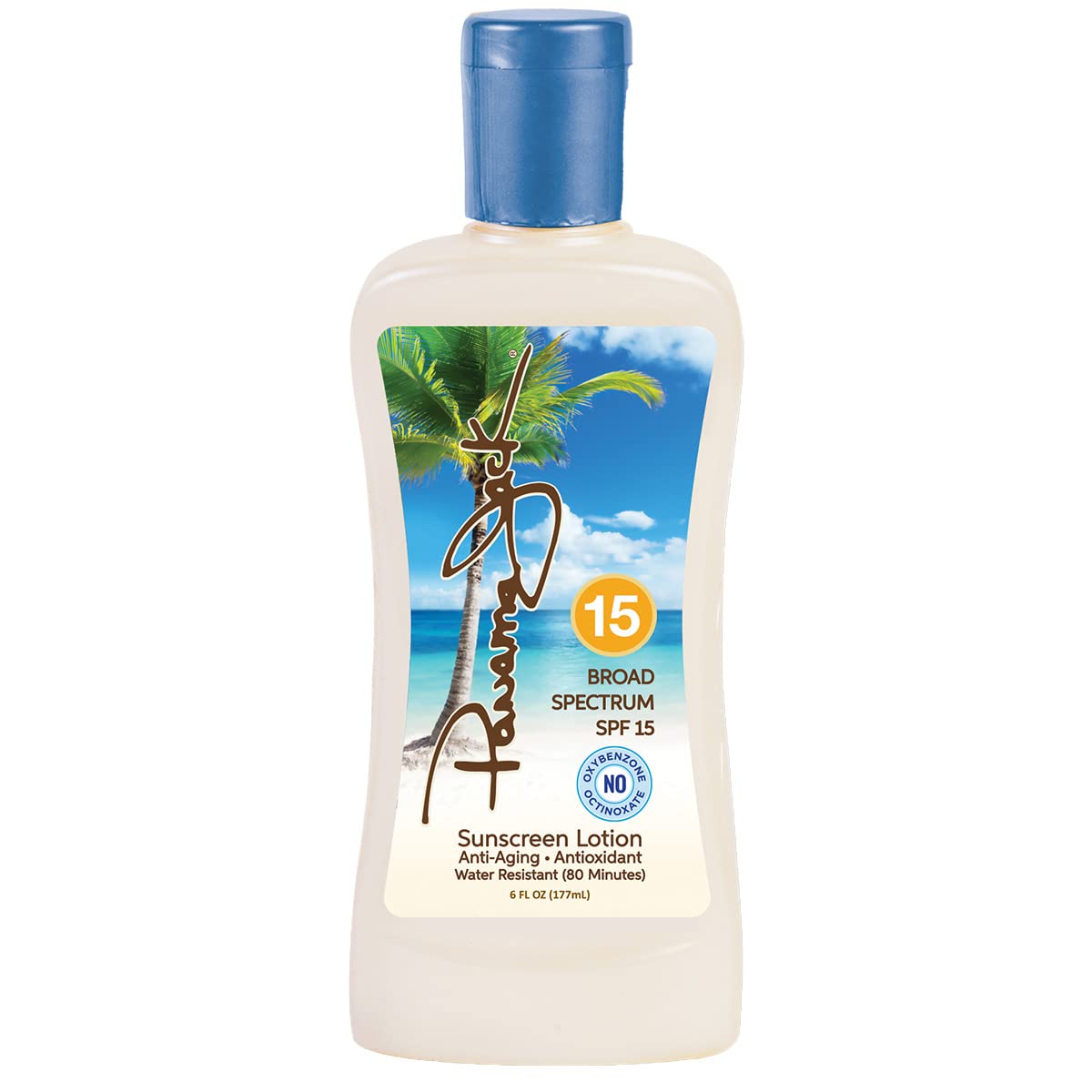 Panama Jack Sunscreen Suntan Lotion SPF 15 – Broad Spectrum UVA/UVB, Cruelty Free, 6 fl oz (Pack of 12)