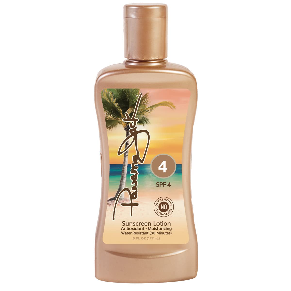 Panama Jack Sunscreen Tanning Lotion SPF 4 – Cruelty-Free, Reef-Friendly, Antioxidant Moisturizing Formula – 6 fl oz Pack of 12
