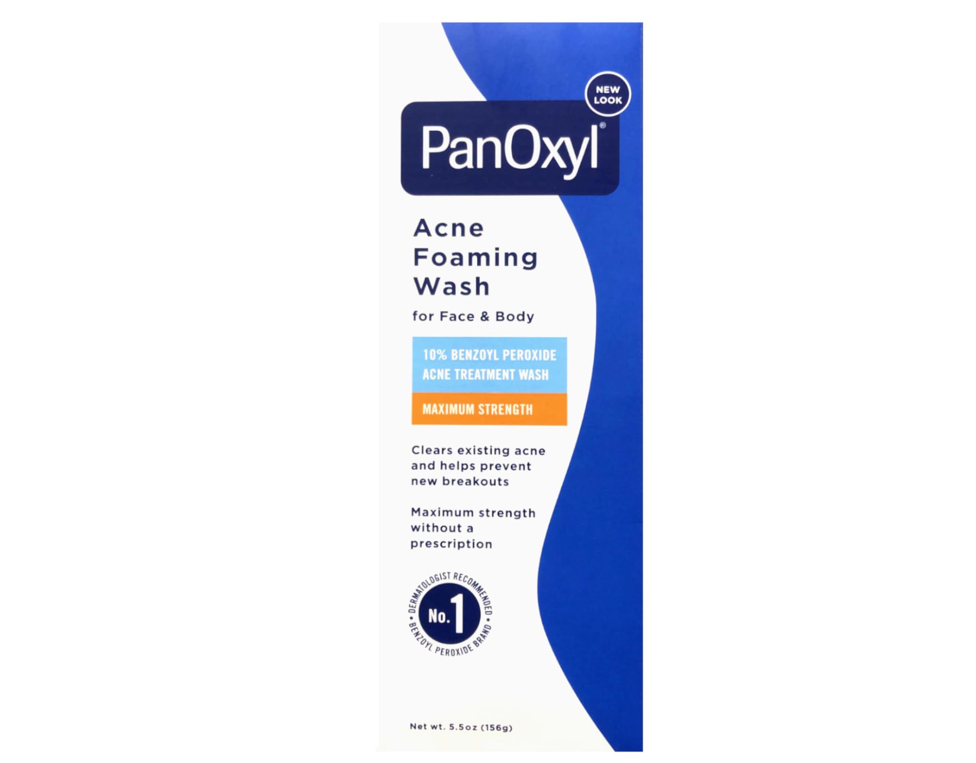 PanOxyl 10% Acne Foaming Wash – 5.5 oz Pack of 2
