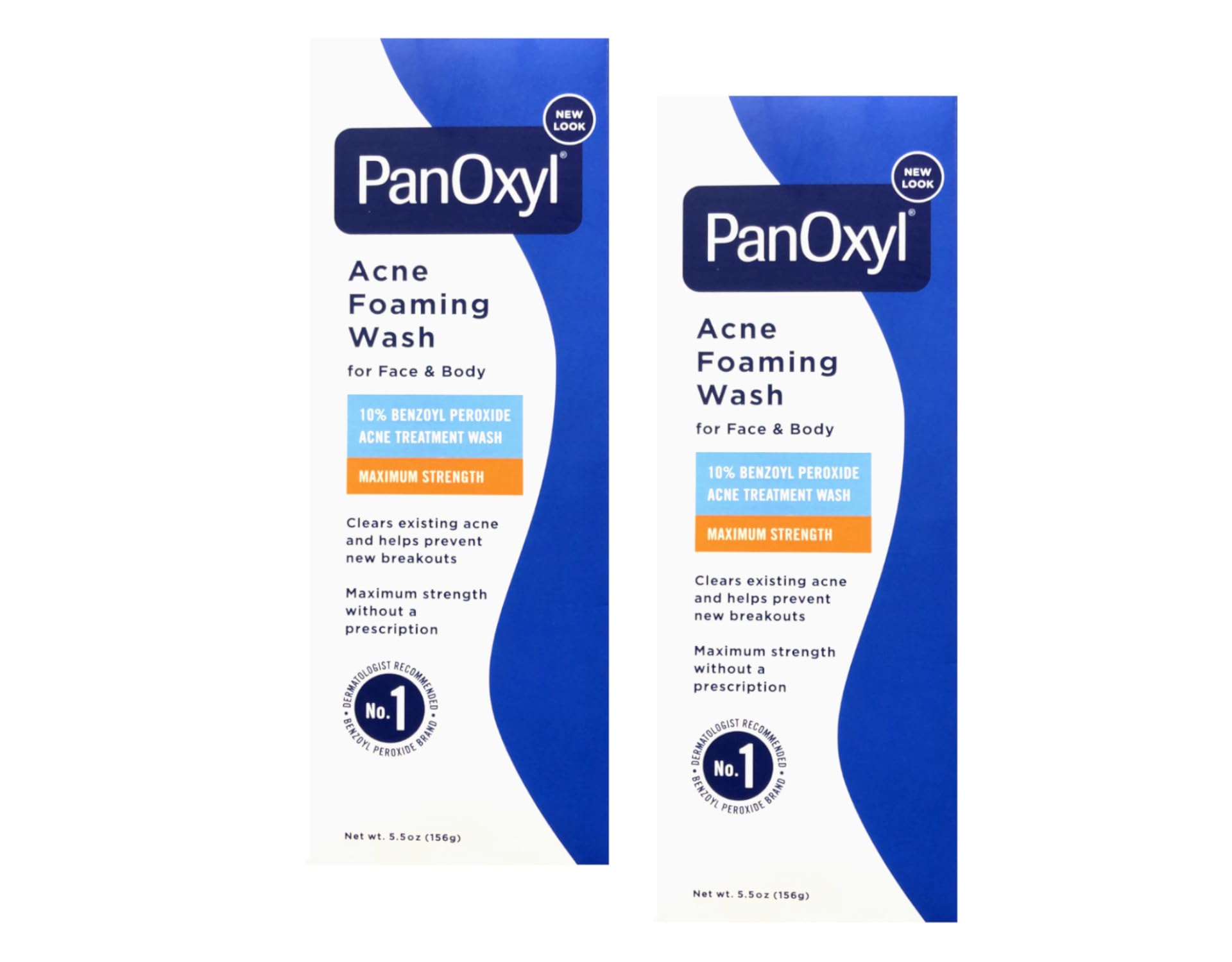 PanOxyl 10% Acne Foaming Wash – 5.5 oz Pack of 2