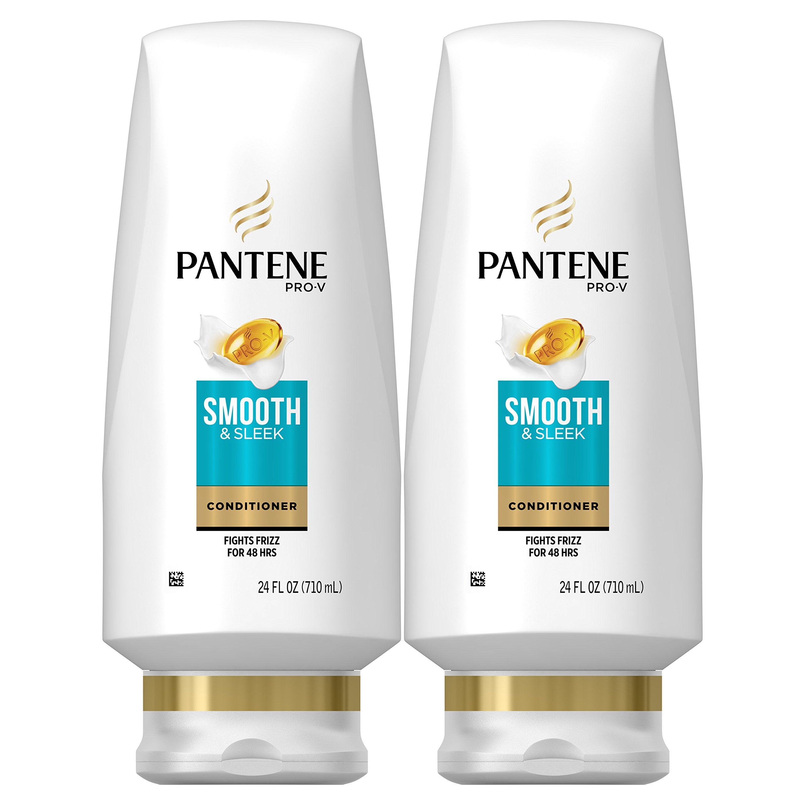 Pantene Argan Oil Conditioner for Frizz Control – Smooth & Sleek, 24 oz (Pack of 2)