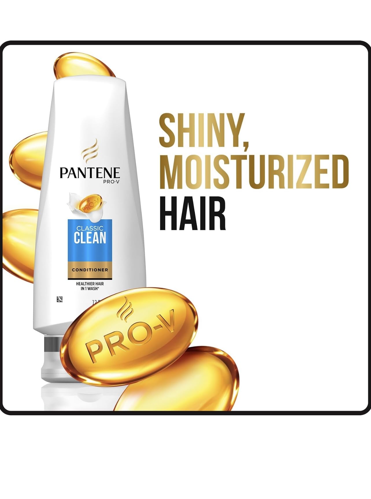 Pantene Classic Clean Conditioner Twin Pack – 2 x 24 oz Bottles | Pro-V Hydration