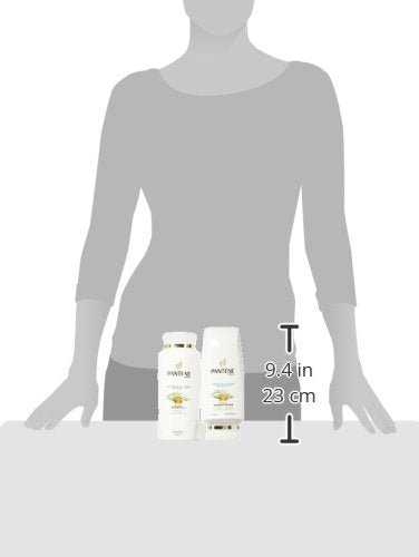 Pantene Argan Oil Shampoo 25.4 oz + Conditioner 24 oz — Smooth & Sleek Bundle