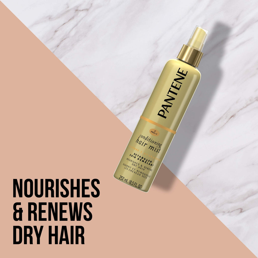 Pantene Pro-V Nutrient Boost Moisture Conditioning Mist Detangler – Lightweight Leave-In Hydration
