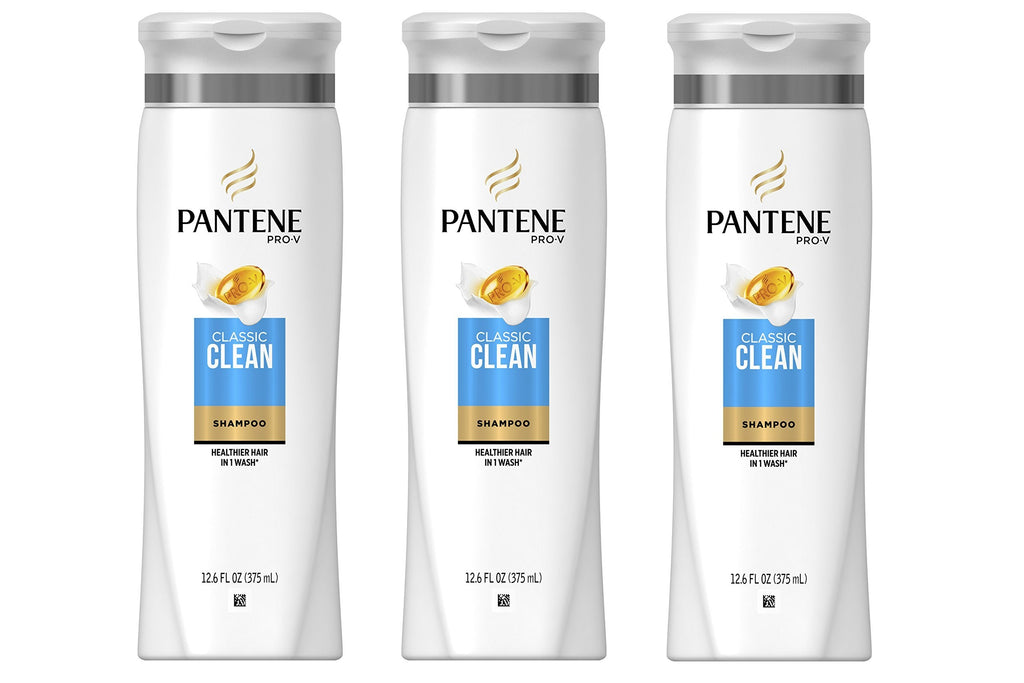 Pantene Pro-V Classic Clean Shampoo – 3 x 12.6 fl oz | Gentle Daily Clean for All Hair Types