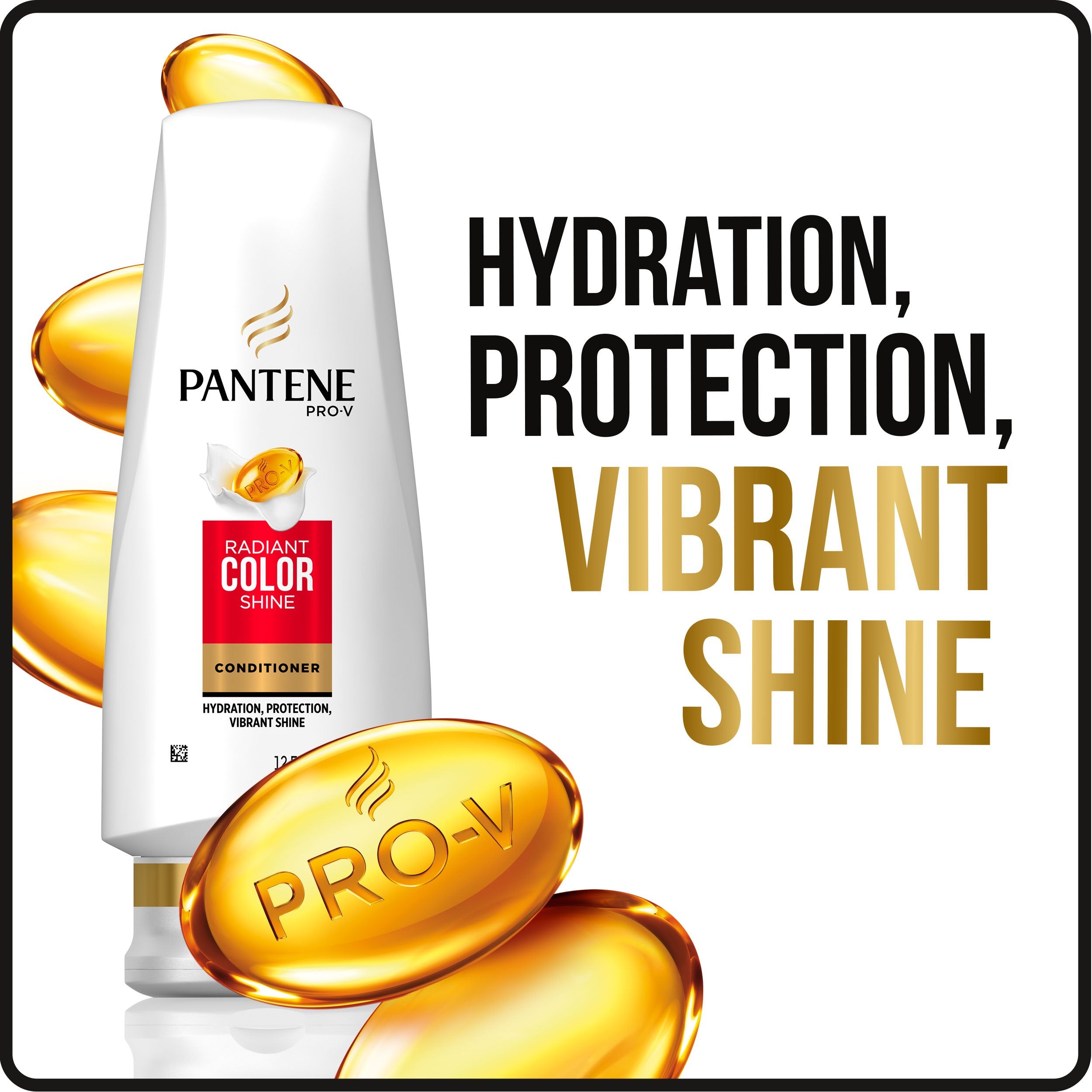 Pantene Pro-V Radiant Color Shine Conditioner, 17.7 Fl Oz – Hydrating Color Protection
