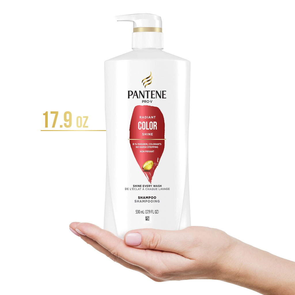 Pantene PRO-V Radiant Color Shine Shampoo – 17.9oz / 530mL | Color Care & Shine