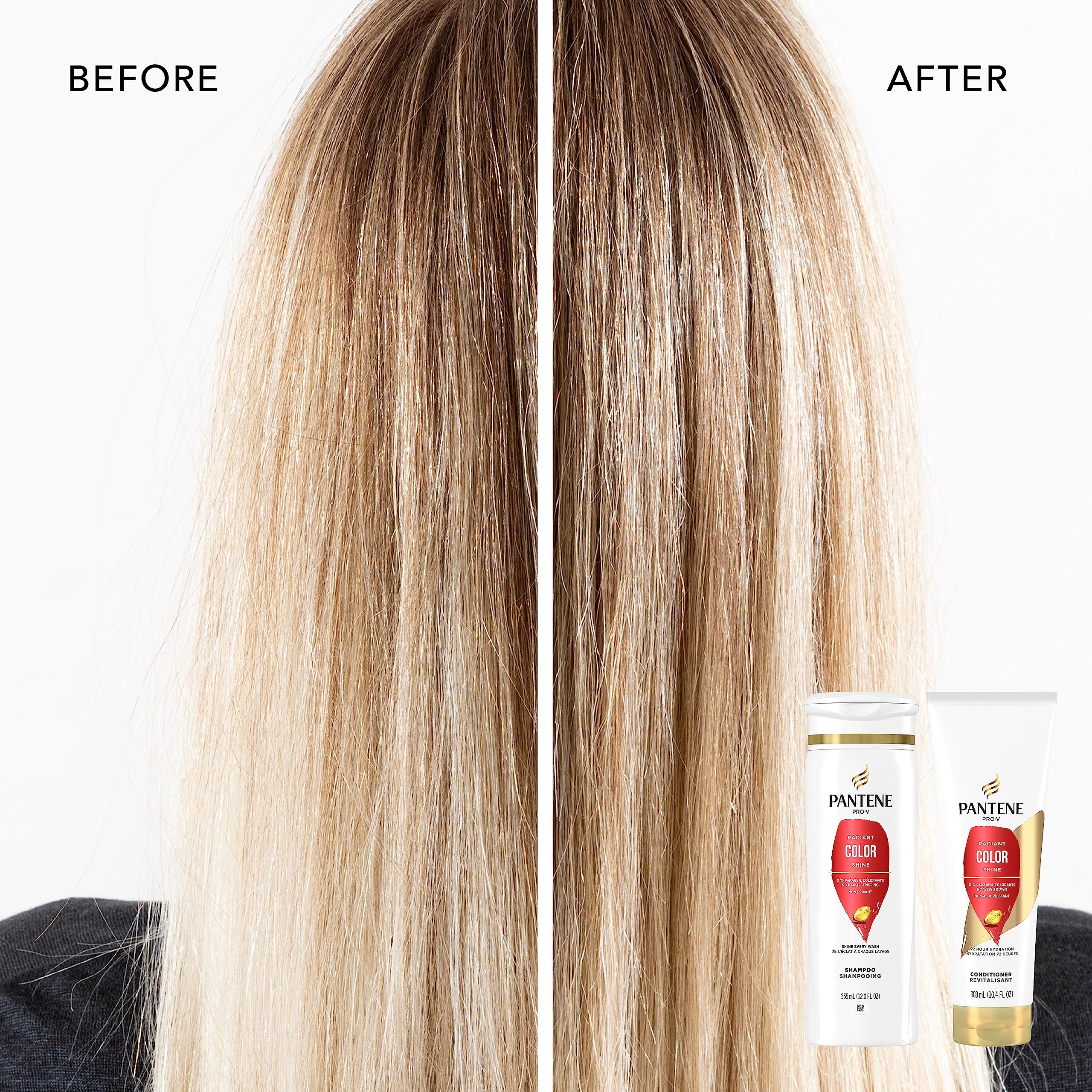 Pantene PRO-V Radiant Color Shine Shampoo – 17.9oz / 530mL | Color Care & Shine