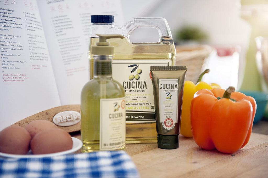 PANZERR Cucina Coriander and Olive Tree Hand Wash Refill – 33.8 oz Purifying Kitchen Soap