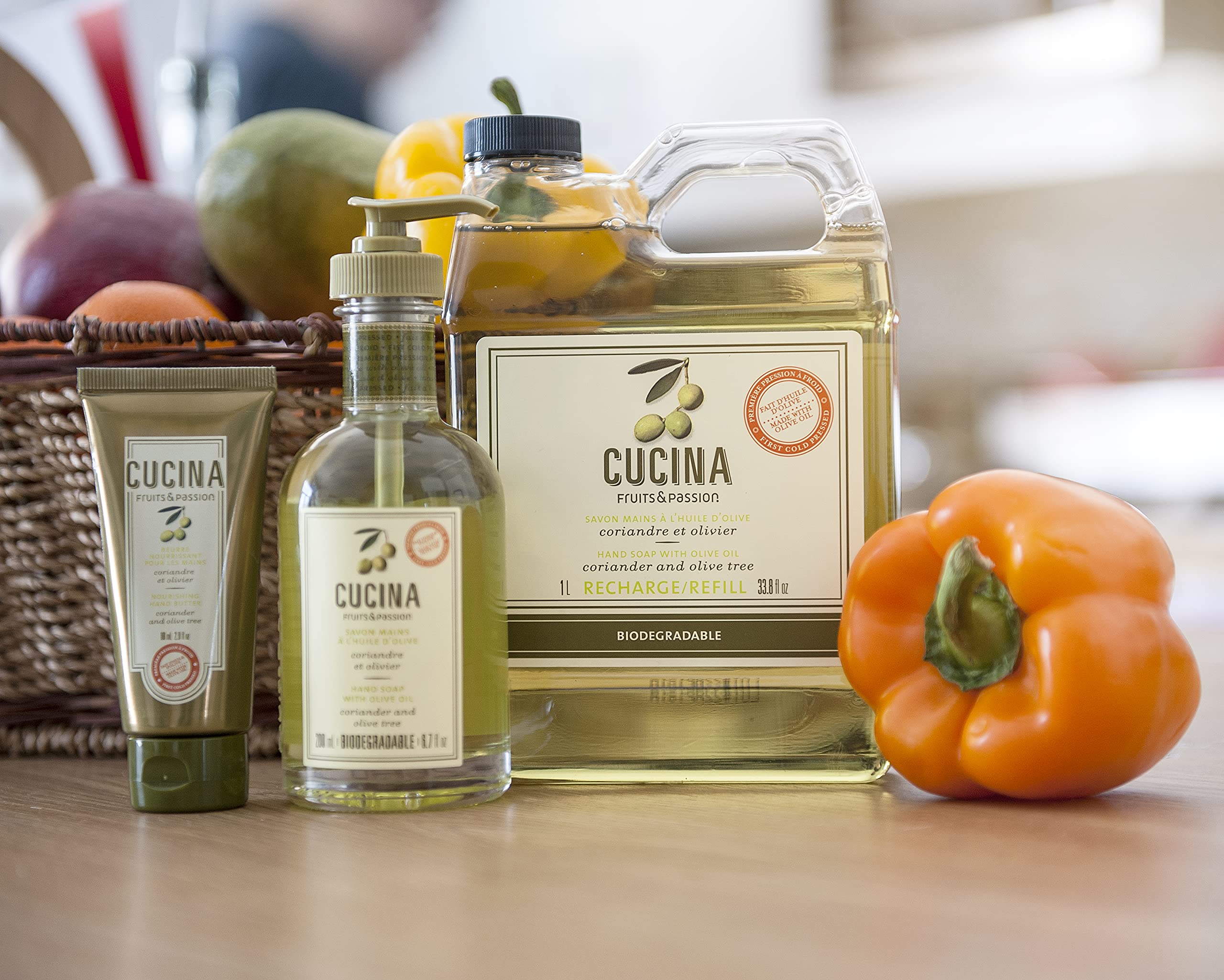 PANZERR Cucina Coriander and Olive Tree Hand Wash Refill – 33.8 oz Purifying Kitchen Soap