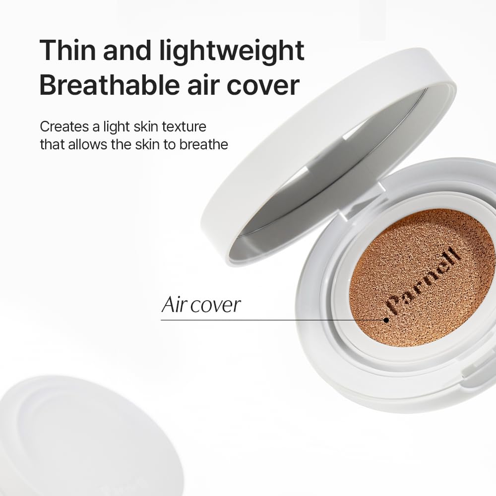 Parnell Cicamanu Serum Cushion – Moisturizing Foundation for Sensitive & Dry Skin, Pearl Skin