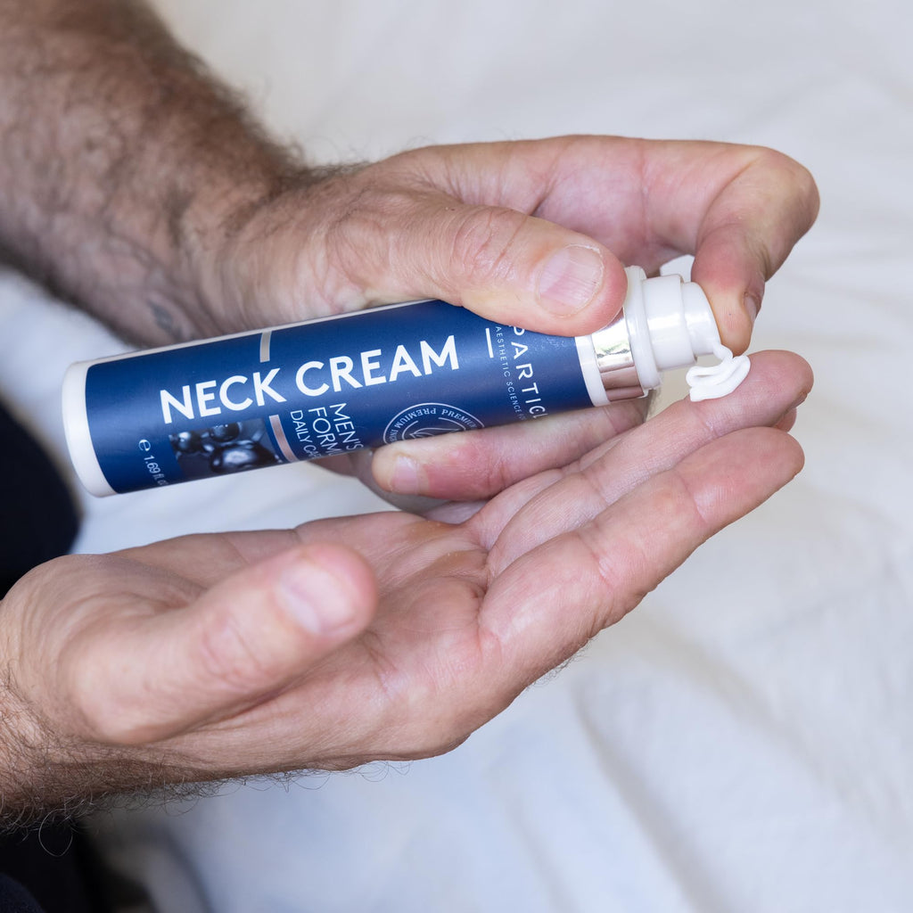 Particle Neck Cream for Men – Hydrating Neck Care with Collagen, Hyaluronic Acid, Retinol (1.7 fl oz)