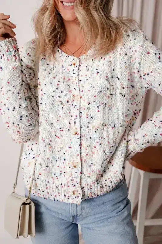 Party Pop Colour Knit Cardigan Women UK