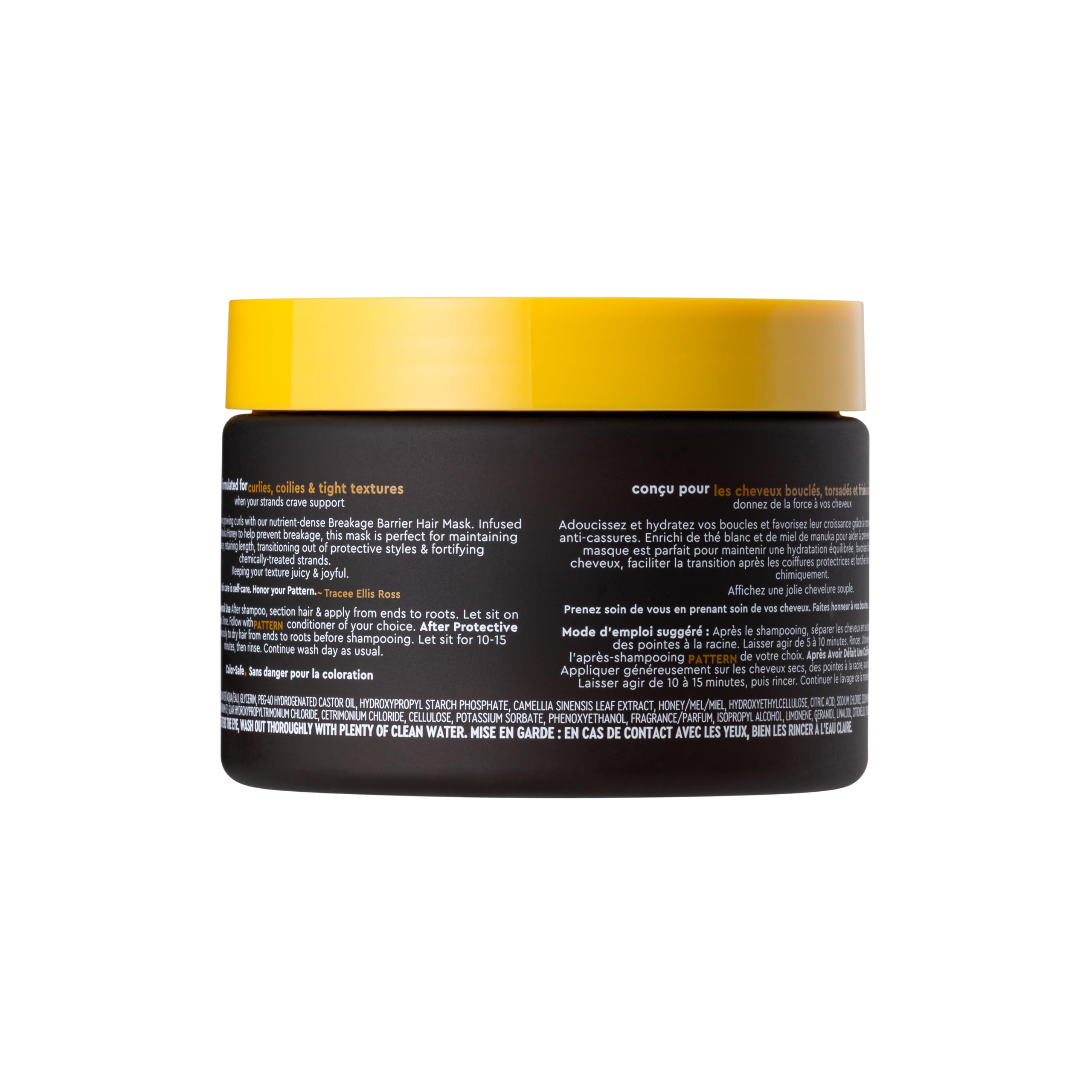 PATTERN Beauty Breakage Barrier Mask with White Tea & Manuka Honey for Curly Hair (3a–4c)