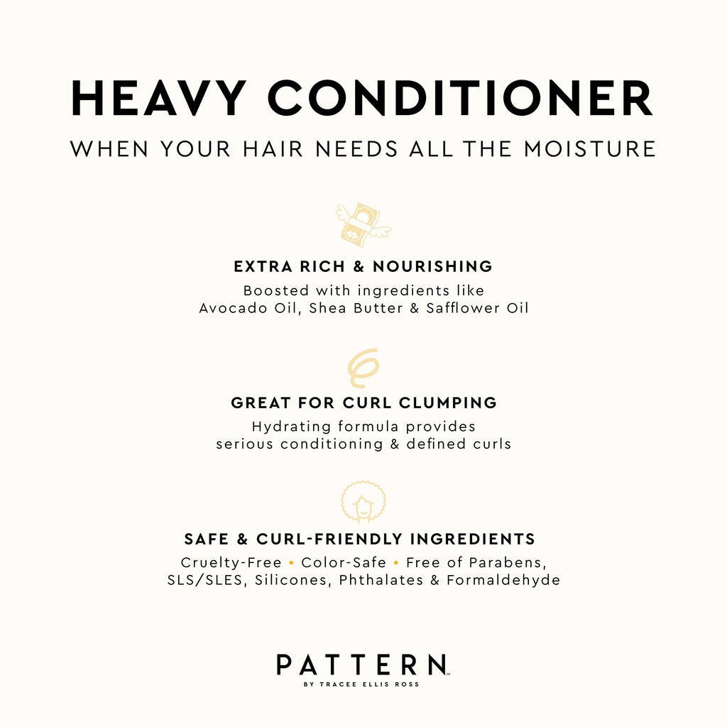 PATTERN Heavy Conditioner by Tracee Ellis Ross — Rich Hydration for Curly Hair (3B–4C)