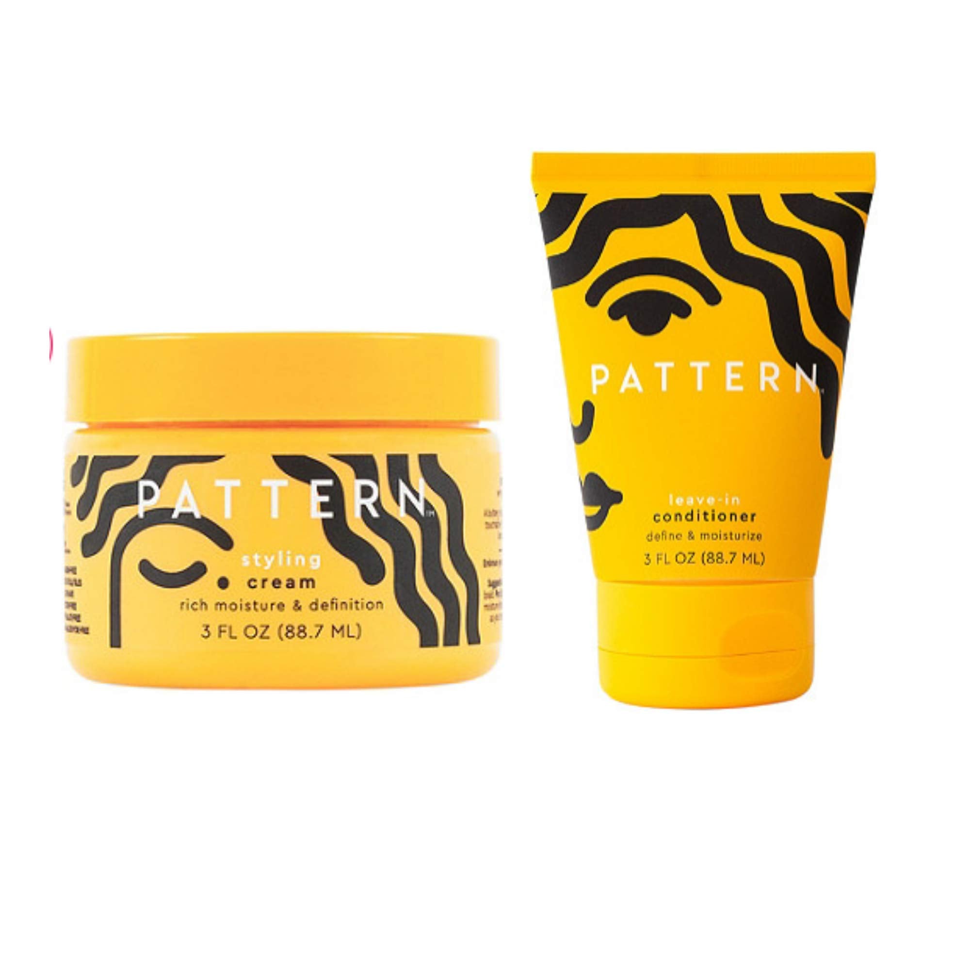 PATTERN Styling Cream & Leave-In Conditioner – Define & Moisturize Curls | Rich Moisture & Definition | 3oz Set
