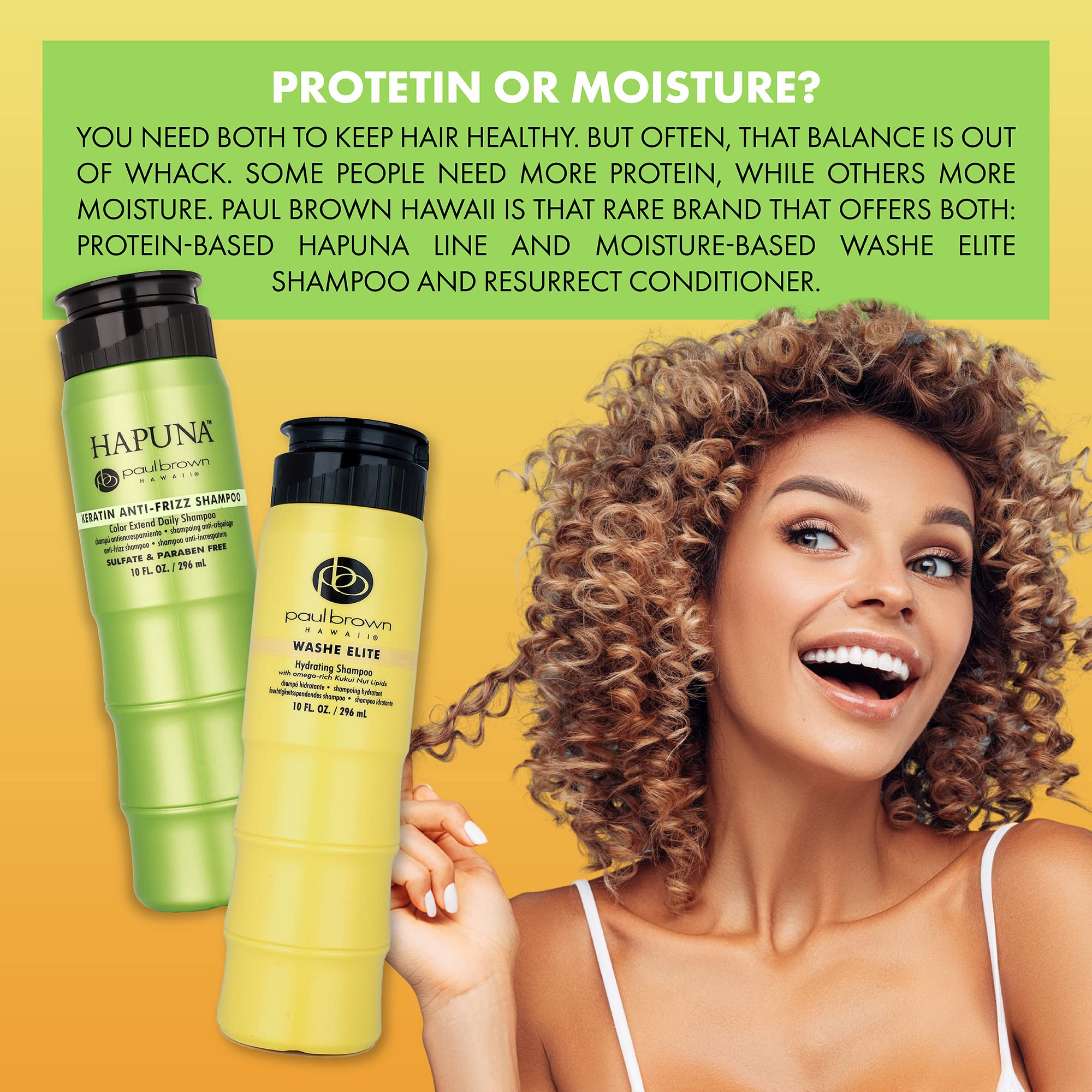 Paul Brown Hawaii Resurrect Salon Quality Conditioner | Deep Hydration & Damage Repair | Kukui Nut Oil | Color-Safe 33 oz