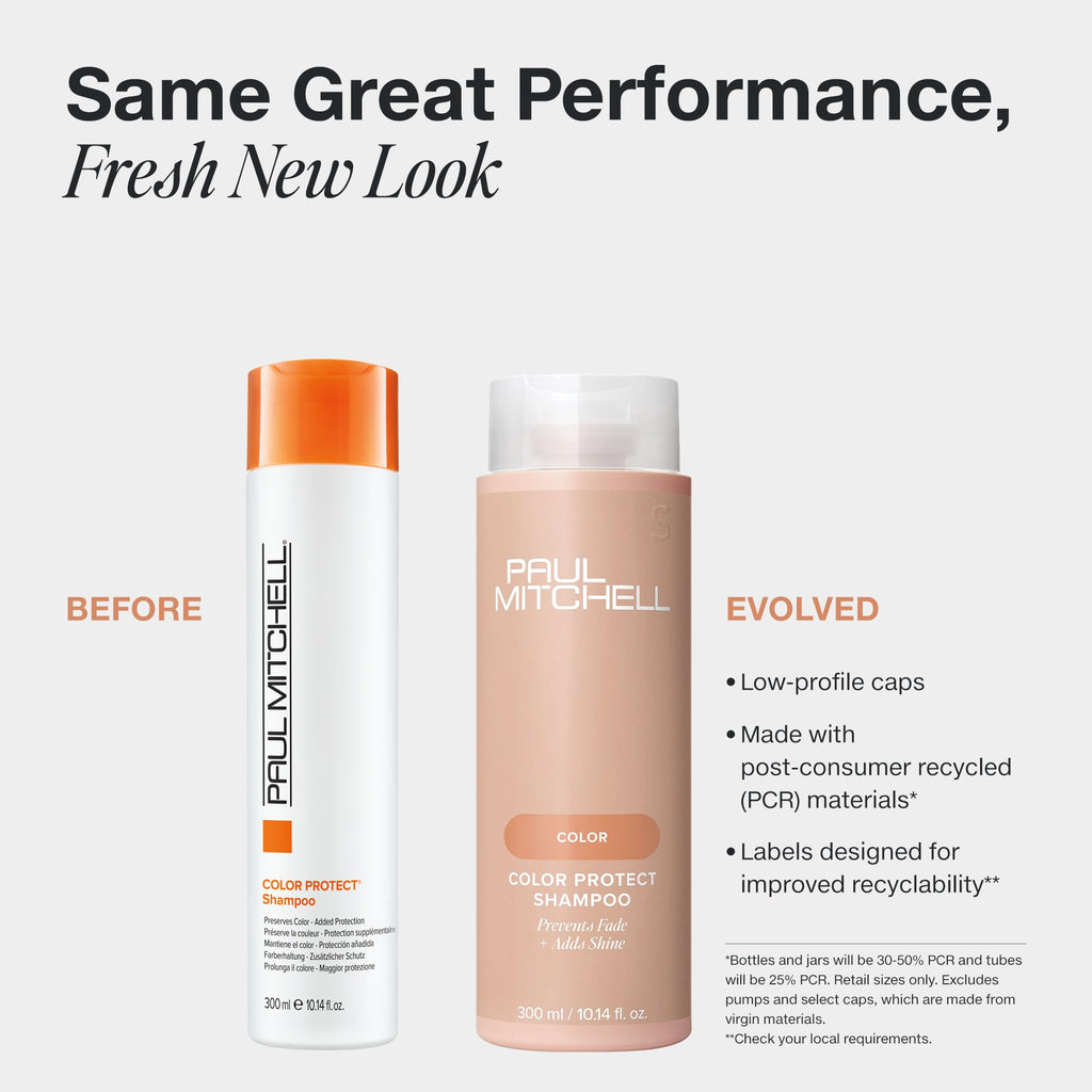 Paul Mitchell Color Protect Shampoo – Prevent Fade + Shine, For Color-Treated Hair | 16.9 oz