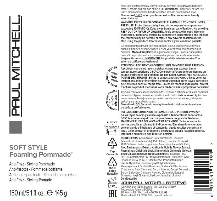 Paul Mitchell Foaming Pomade – Light Hold, Anti-Frizz for Wavy, Curly & Coily Hair | 5.1 fl oz