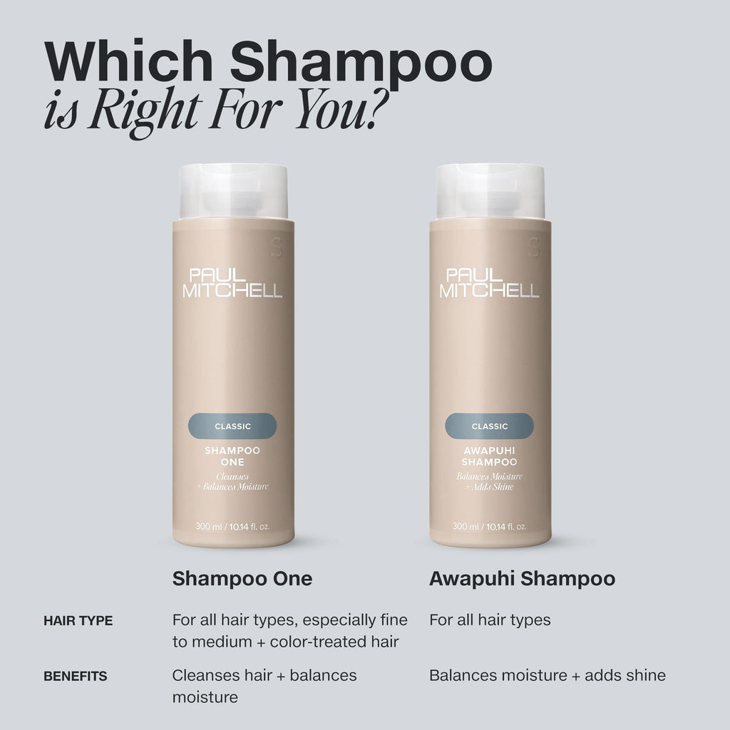 Paul Mitchell Shampoo One | Cleanses + Balances Moisture for All Hair Types – 33.8 oz