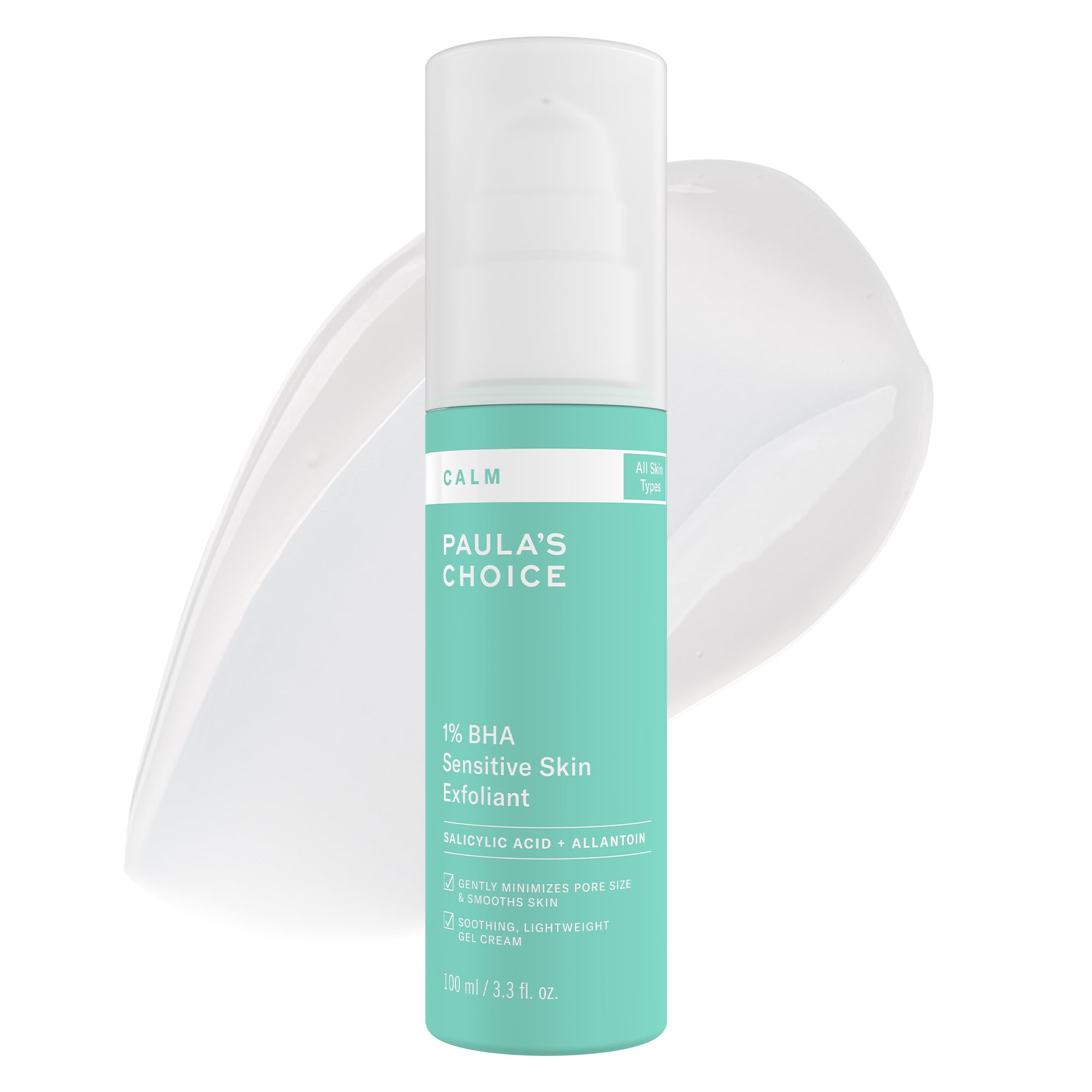 Paula’s Choice CALM 1% BHA Liquid Exfoliant — Sensitive Skin, Fragrance-Free (3.3oz)