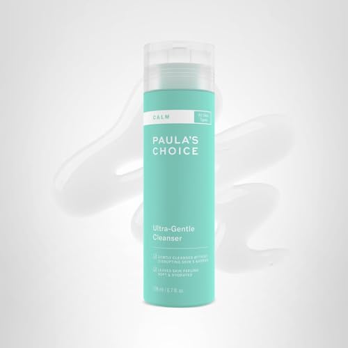 Paula's Choice CALM Ultra-Gentle Face Cleanser for Sensitive Skin – Fragrance-Free Daily Wash, Calms Redness, 6.7 Fl Oz