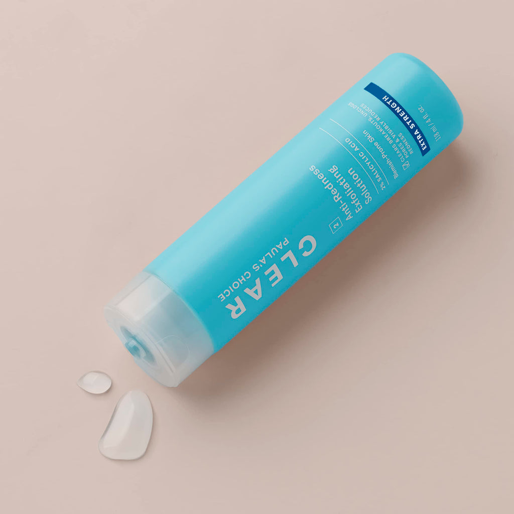 Paula's Choice CLEAR Extra Strength Exfoliator – 2% Salicylic Acid (BHA) for Acne & Redness Relief, 4 oz