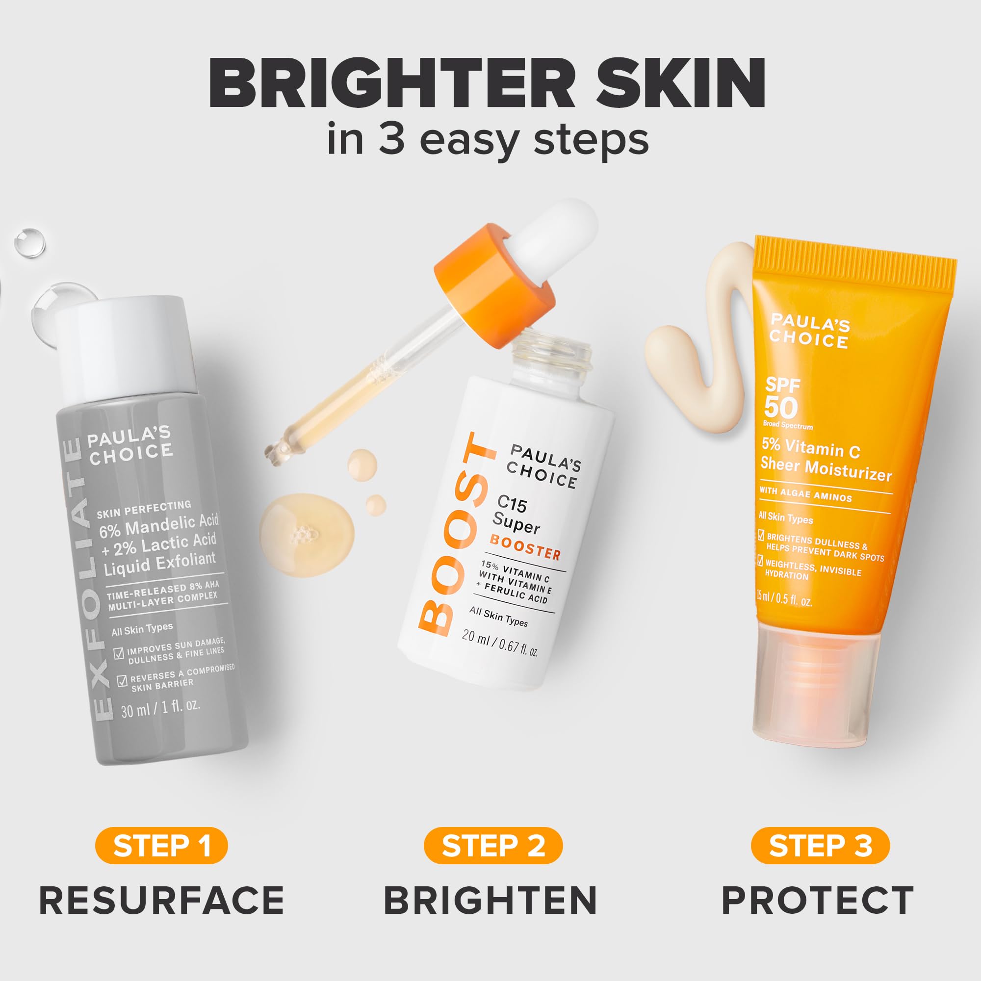 Paula's Choice Brighter Days Ahead Kit – Vitamin C, Mandelic Acid & SPF 50