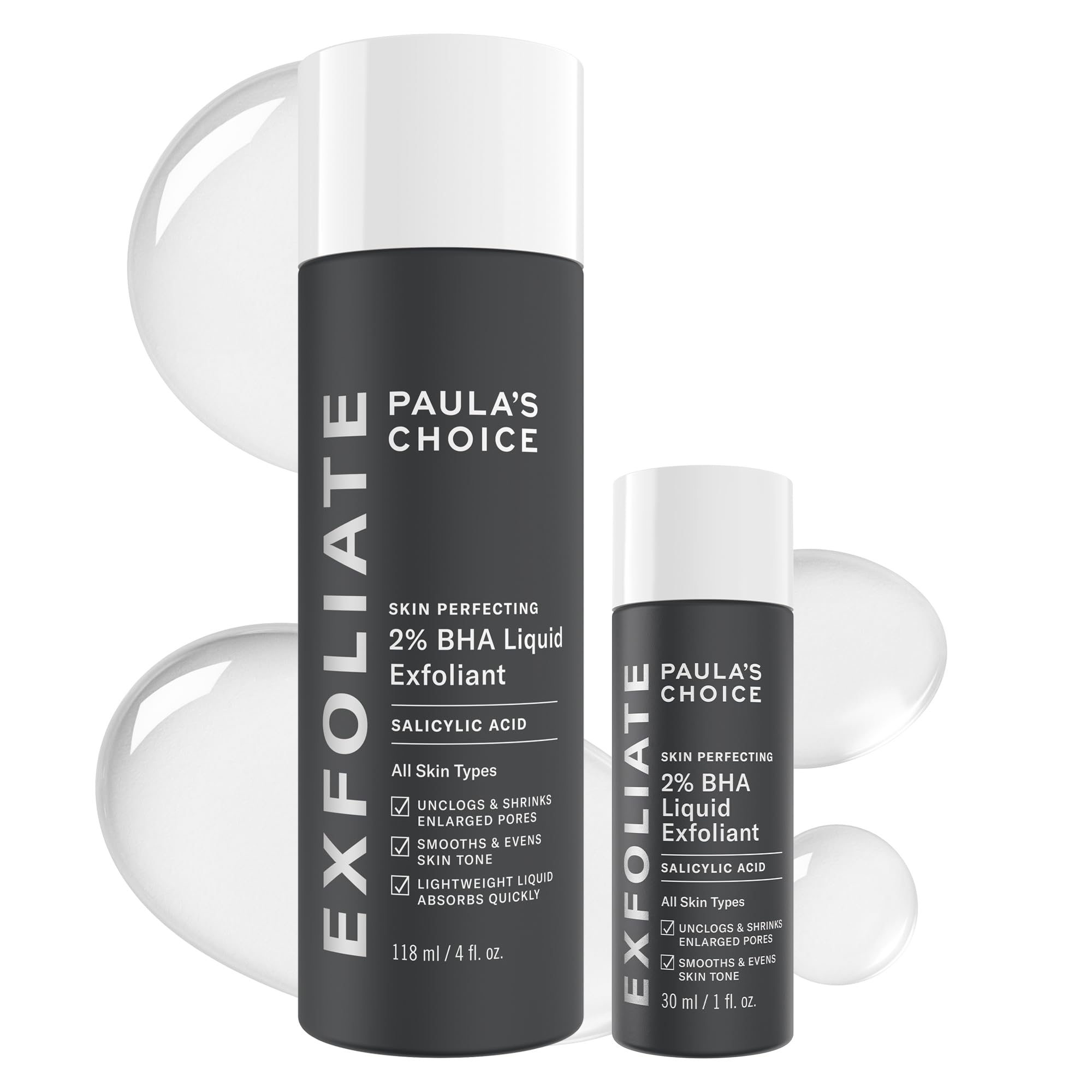 Paula's Choice SKIN PERFECTING 2% BHA Liquid Exfoliant – Unclog Pores, Smooth Fine Lines, Fragrance-Free