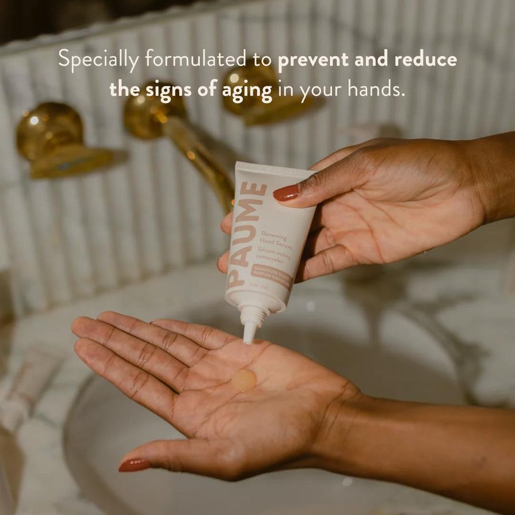 PAUME Renewing Hand Serum – Hyaluronic Acid, Niacinamide & Vitamin C | 2 oz