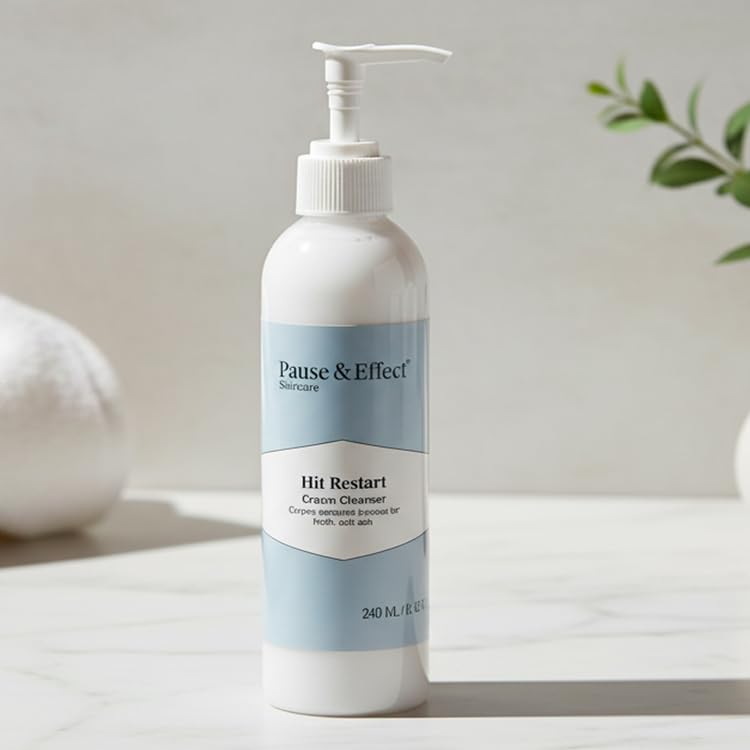 Pause & Effect Gentle Enzyme Cleanser for Menopausal Skin – Hydrating Makeup and Sunscreen Removal with Green Tea