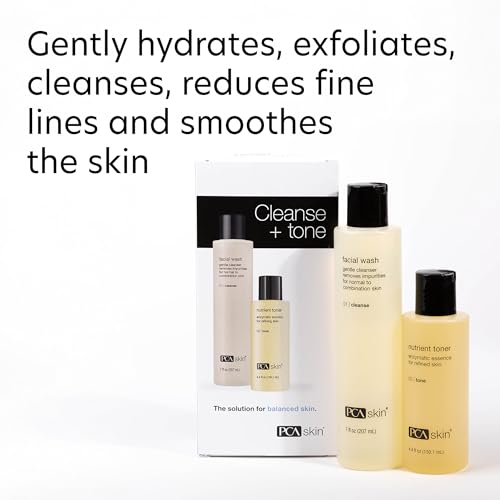 PCA SKIN Cleanse & Tone Skincare Kit – Gentle Foaming Wash & Nutrient Toner
