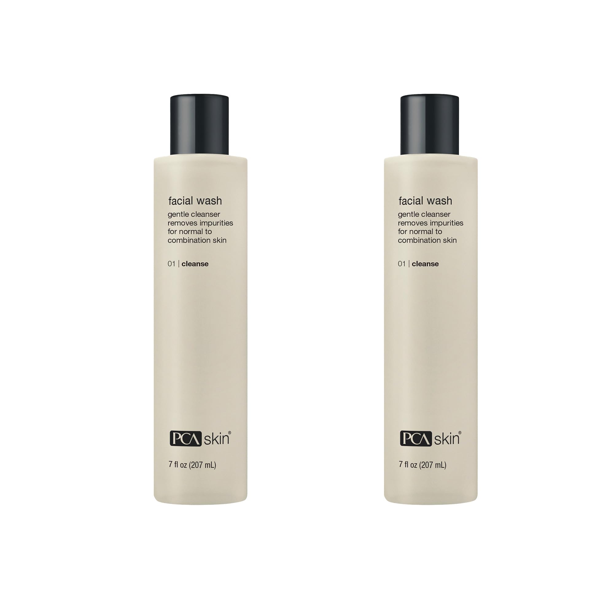 PCA SKIN Gentle Foaming Face Wash – Hydrating Cleanser, Makeup Remover, 2-Pack (7 oz each)