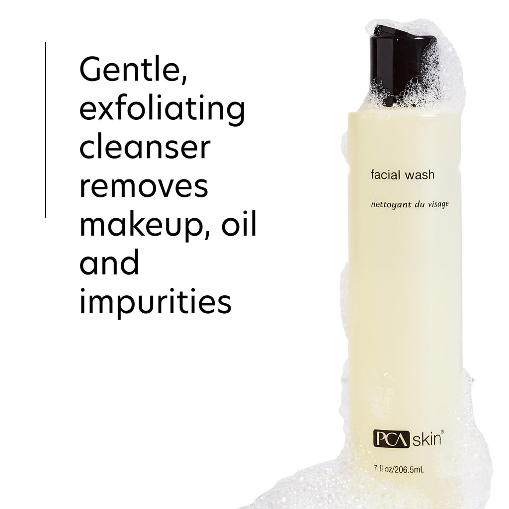 PCA SKIN Gentle Foaming Face Wash – Hydrating Cleanser, Makeup Remover, 2-Pack (7 oz each)