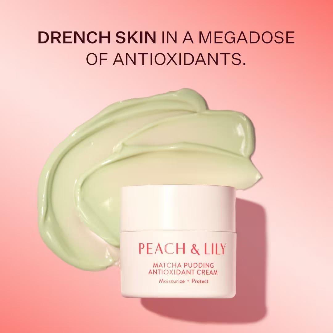 Peach & Lily Matcha Pudding Antioxidant Cream (1.69 fl oz) – Hydrating, Antioxidant Skincare