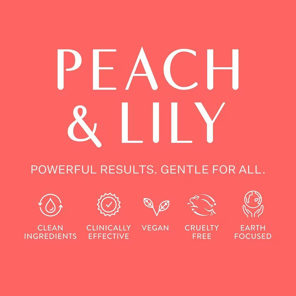 Peach & Lily Rice Dough Smoothing Facial Scrub | Gentle Exfoliation & Nourishment