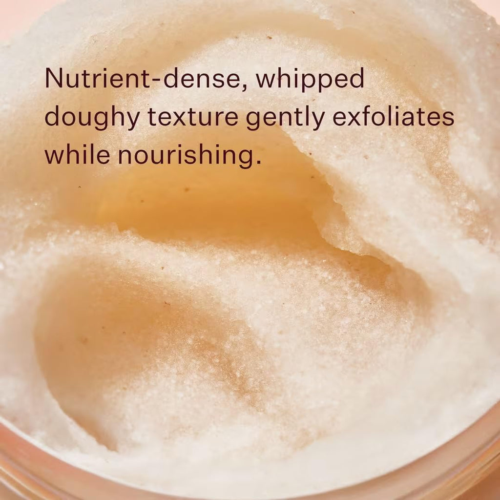 Peach & Lily Rice Dough Smoothing Facial Scrub | Gentle Exfoliation & Nourishment