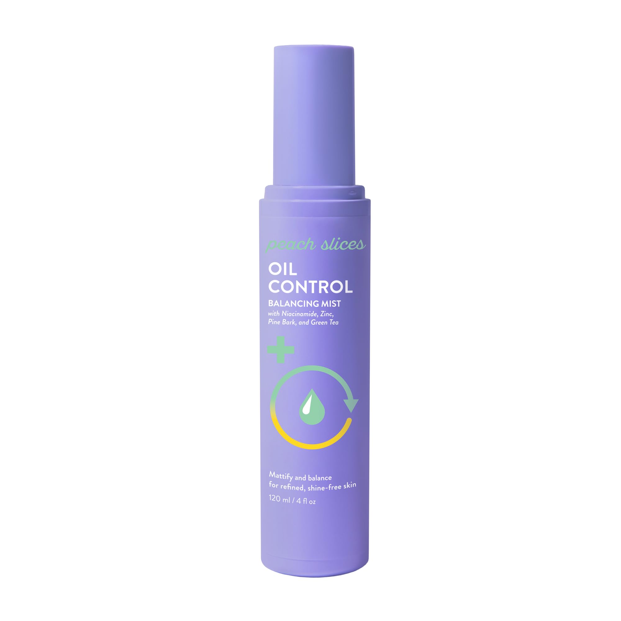 Peach Slices Oil Control Balancing Mist – Mattify & Balance Skin (4 oz) – Vegan, Cruelty-Free