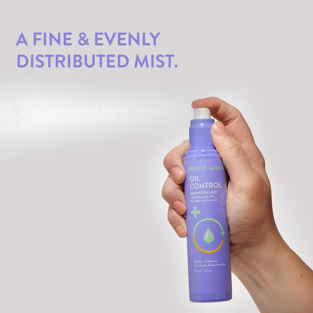 Peach Slices Oil Control Balancing Mist – Mattify & Balance Skin (4 oz) – Vegan, Cruelty-Free