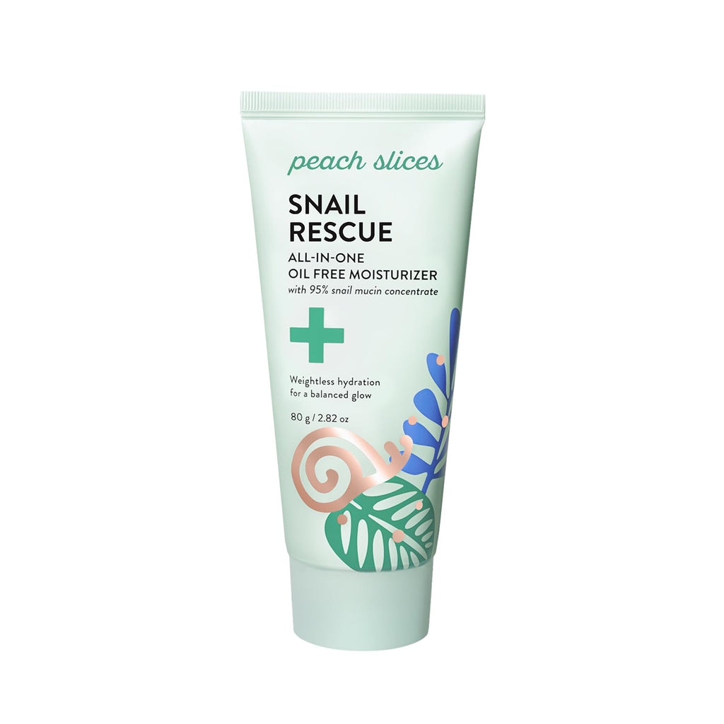 Peach Slices Snail Rescue All-in-One Oil-Free Moisturizer | 95% Snail Mucin, Birch Juice & Hyaluronic Acid