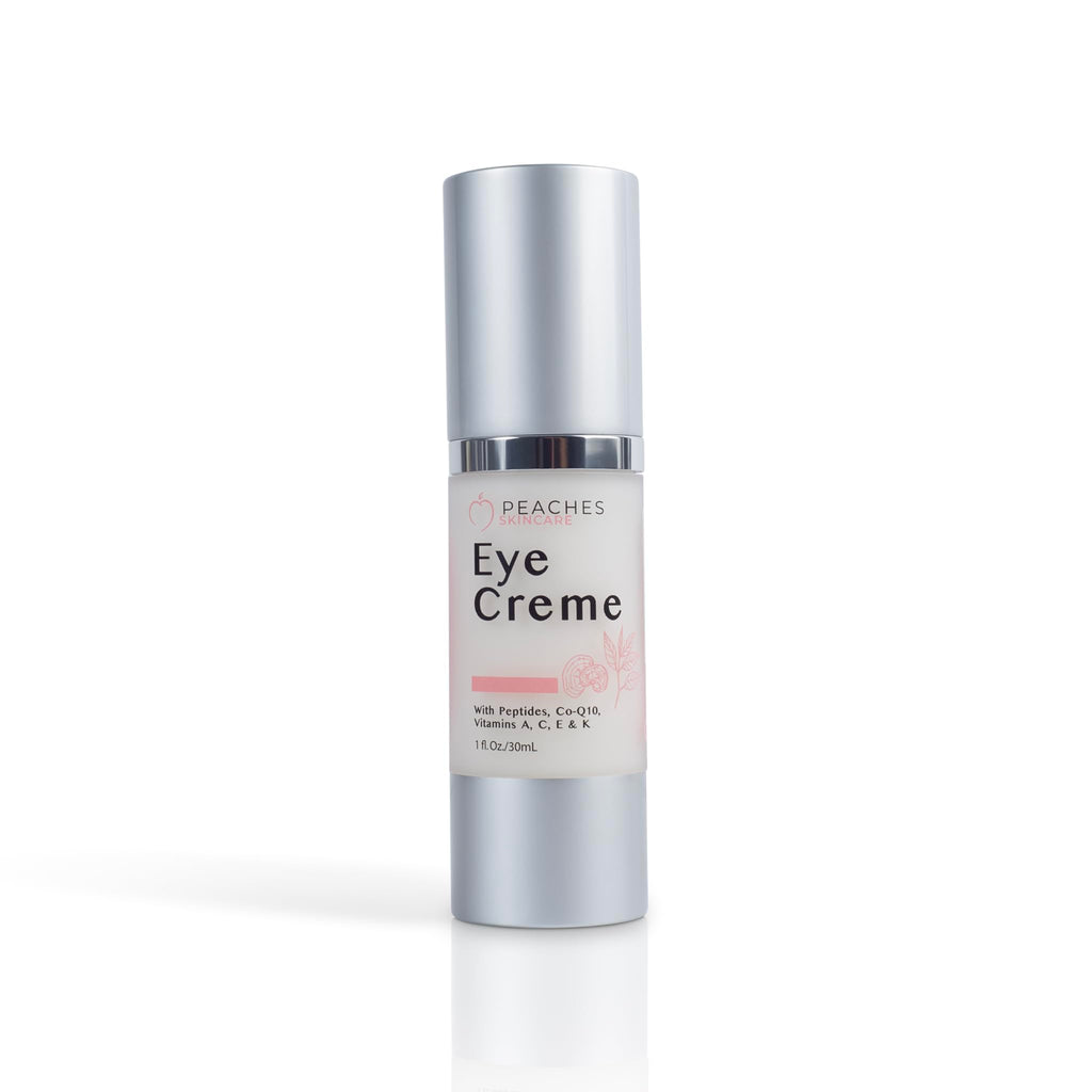 Peaches Skin Care Under Eye Cream – Target Puffiness, Dark Circles & Bags (Vegan)