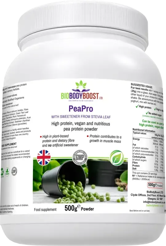 PeaPro Pea Protein Powder | High Protein Vegan Blend UK