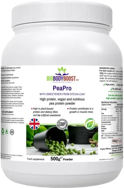 PeaPro Pea Protein Powder | High Protein Vegan Blend UK