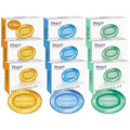 Pears Glycerin Soap Variety 12-Pack – Transparent Amber, Blue & Green Bars (3.53 oz each)