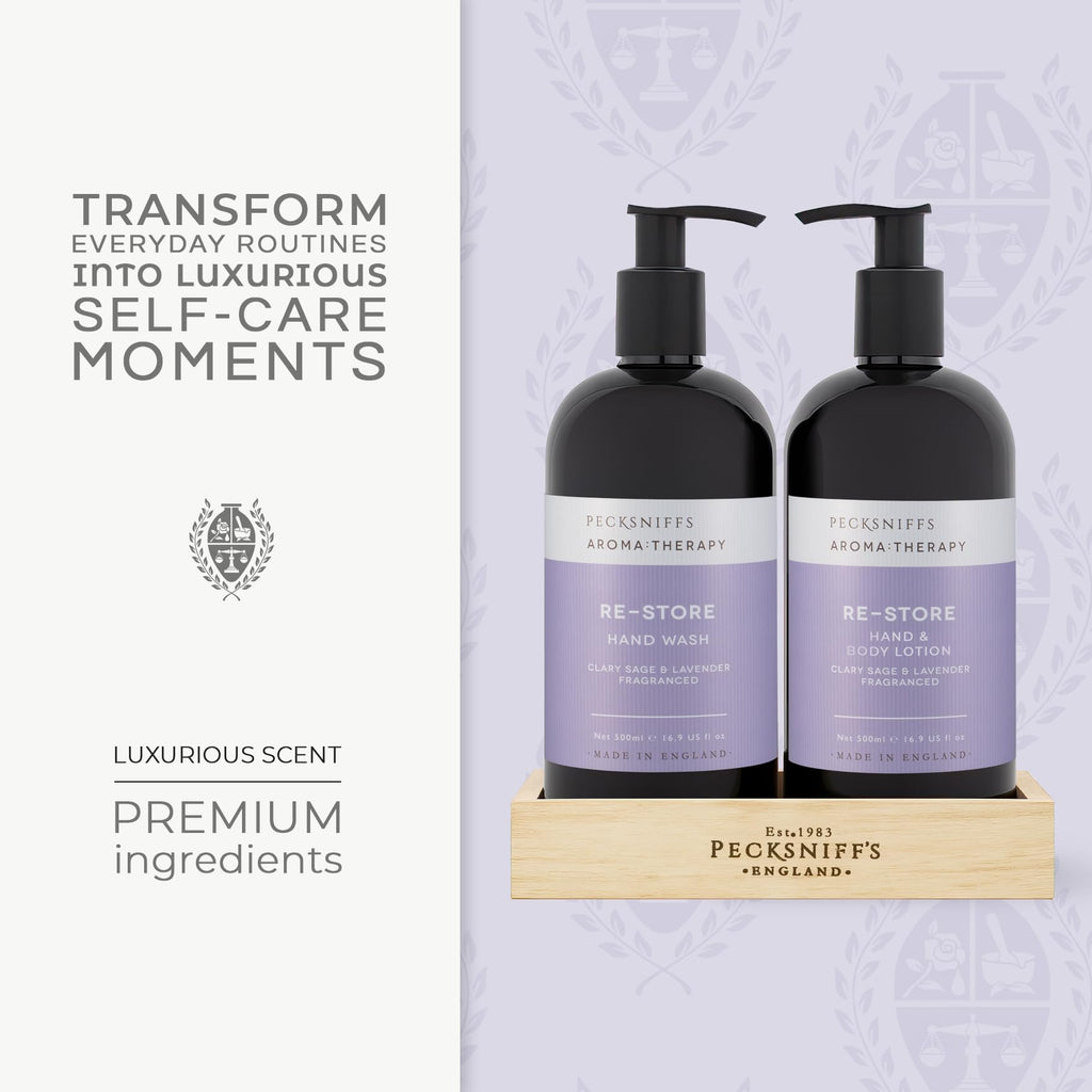 Pecksniff's Aroma Therapy Hand Wash & Lotion Caddy Set – Re-Store, 500 ml