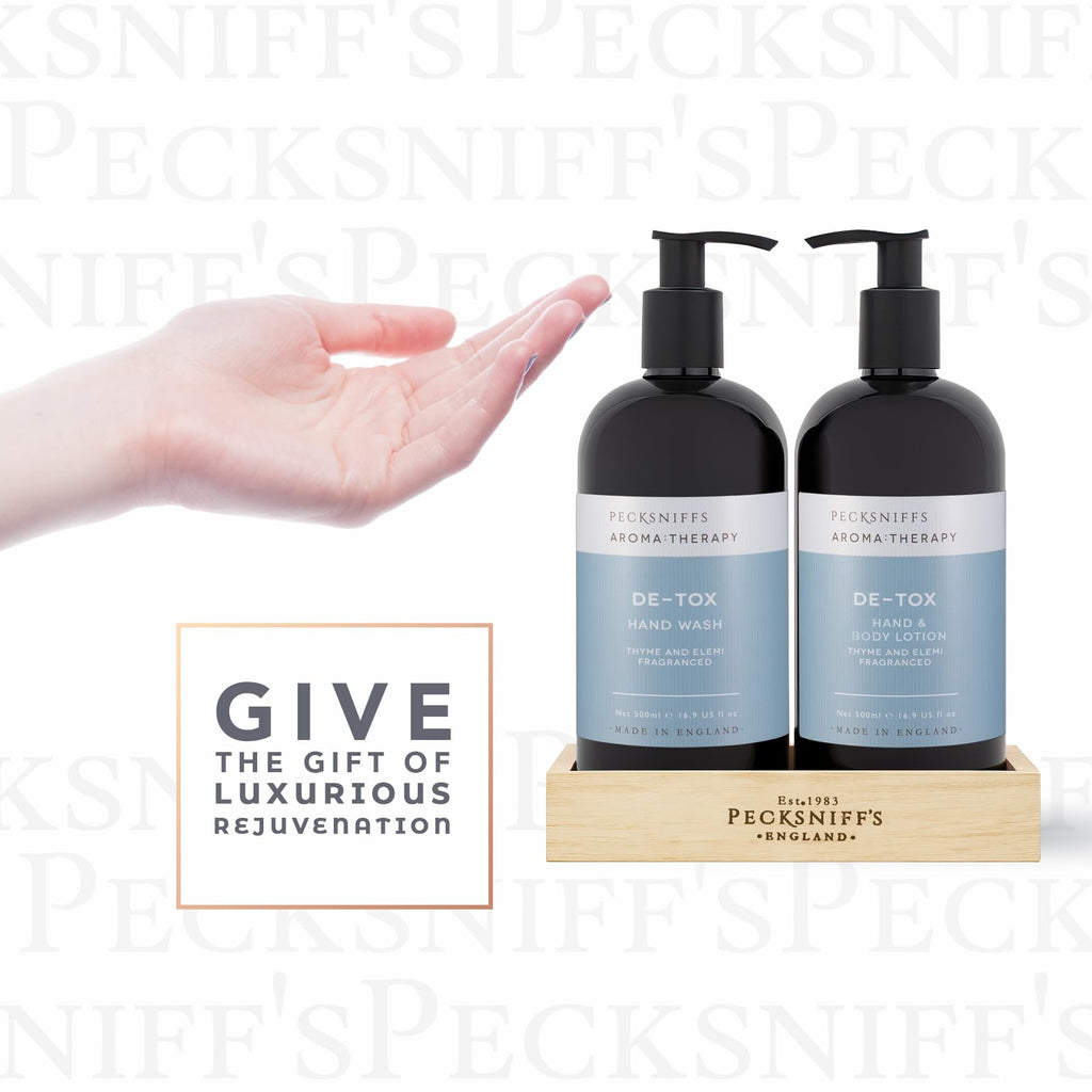 Pecksniff's Aroma Therapy Re-Charge Hand Wash & Lotion Caddy Set – 500 ml