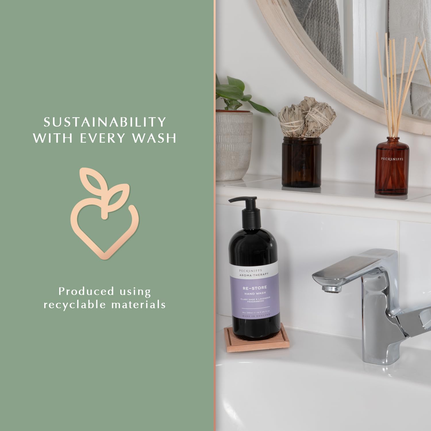 Pecksniff's Aroma Therapy Hand Wash & Lotion Caddy Set – Re-Store, 500 ml