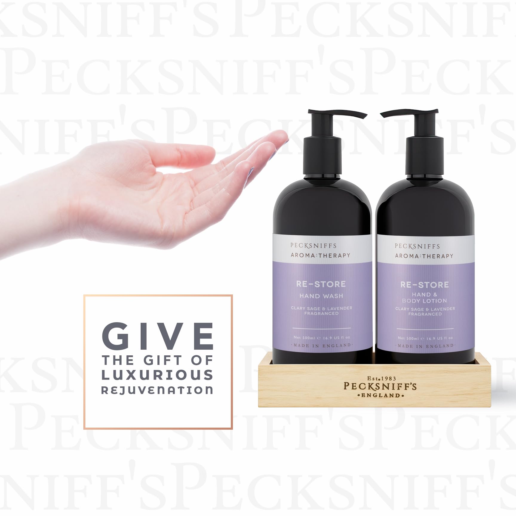 Pecksniff's Aroma Therapy Hand Wash & Lotion Caddy Set – Re-Store, 500 ml