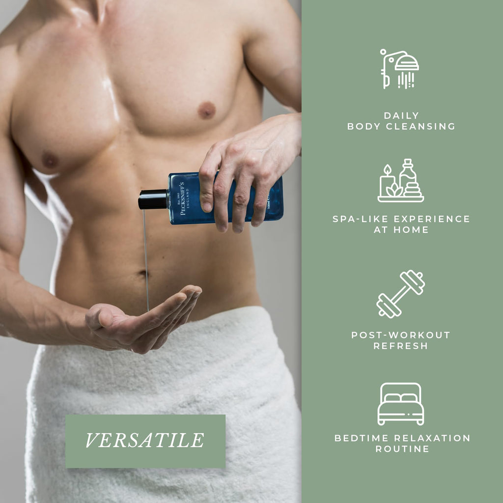 Pecksniff's Men's Luxurious Moisturizing Bath & Shower Gel – Stylish